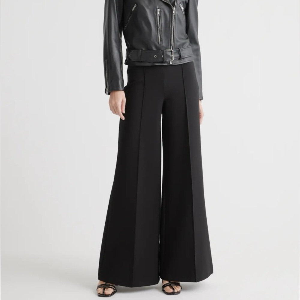 Quince Ultra Stretch Ponte Super Wide Leg Pants